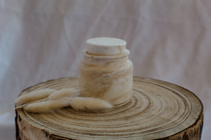 Candela a Giara Effetto Marmo