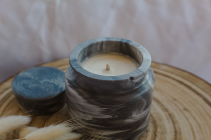 Candela a Giara Effetto Marmo