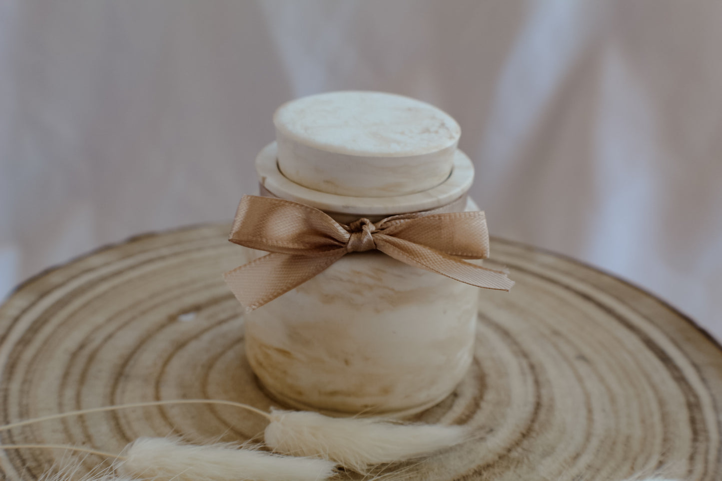 Candela a Giara Effetto Marmo