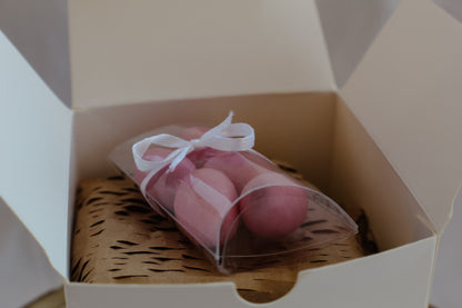 Candela Floreale in Vasetto Bianco